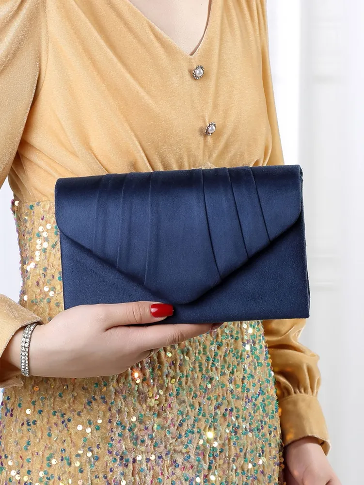 Flap Bag Envelope - Borsa da Sera Elegante in Raso