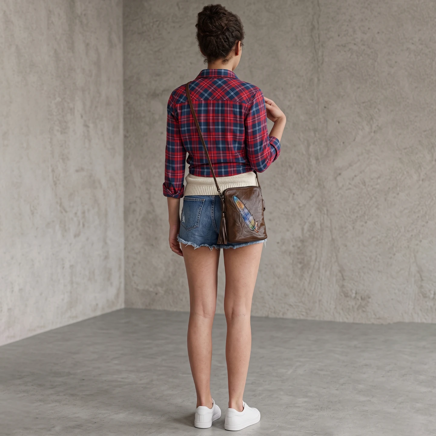 Women Bags Designer - Borsa a Tracolla Mini in Vera