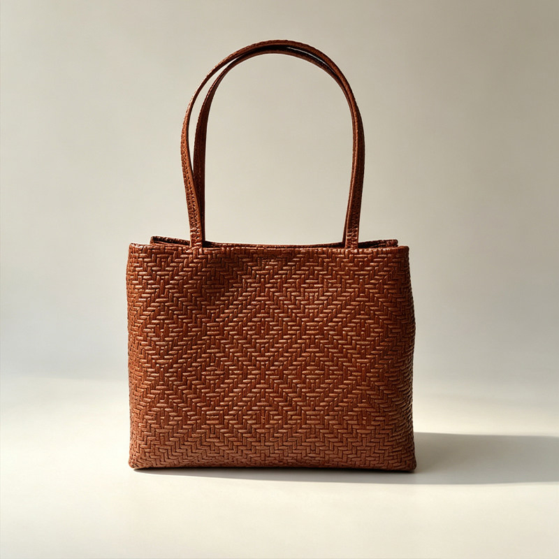 Women'S Work Bags Designer - Borsa Tote Mendy in Vera Pelle