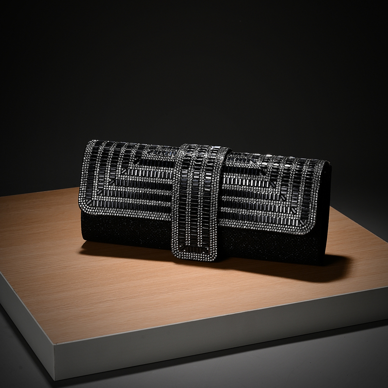 Flap Bag Envelope - Borsa a mano con diamanti Borsa