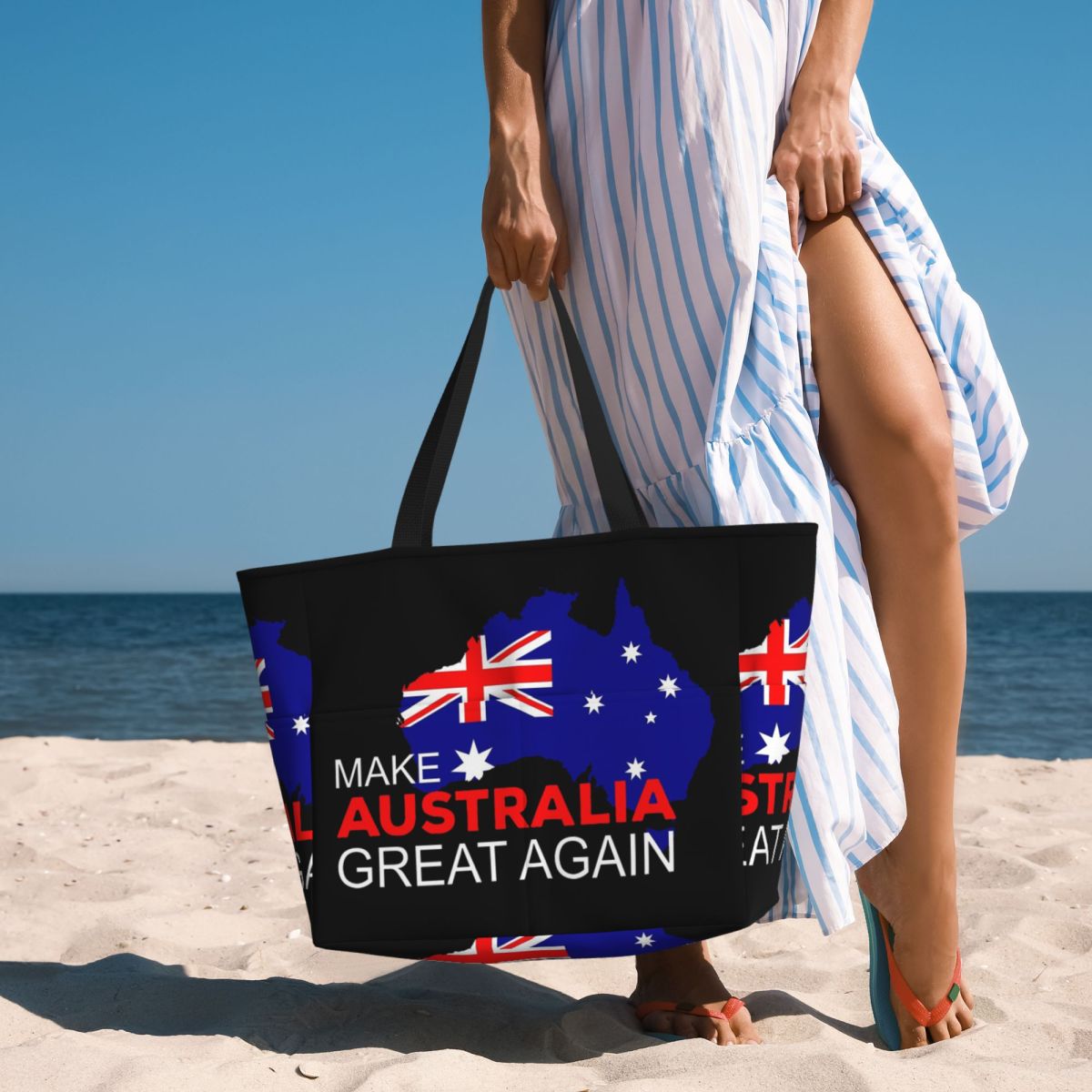 Women Bags In Australia - Borsa da spiaggia Make Australia Great