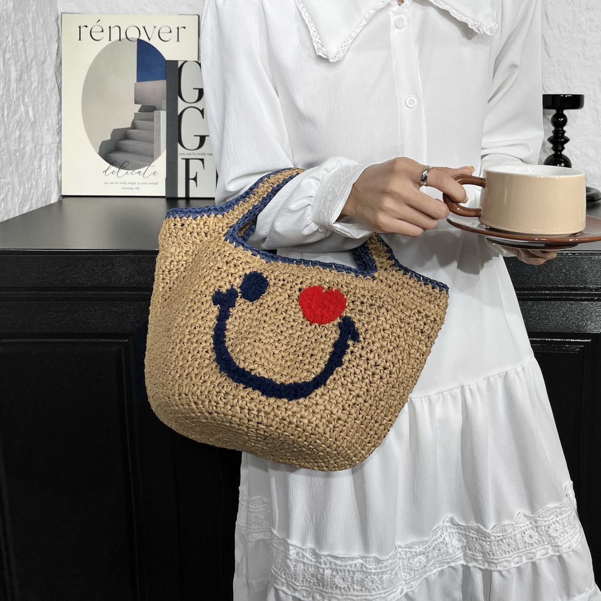 Nuovo cestino in paglia intrec - Women'S Bags Top 10 recensione e prezzo